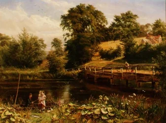 Pescando junto al Puente